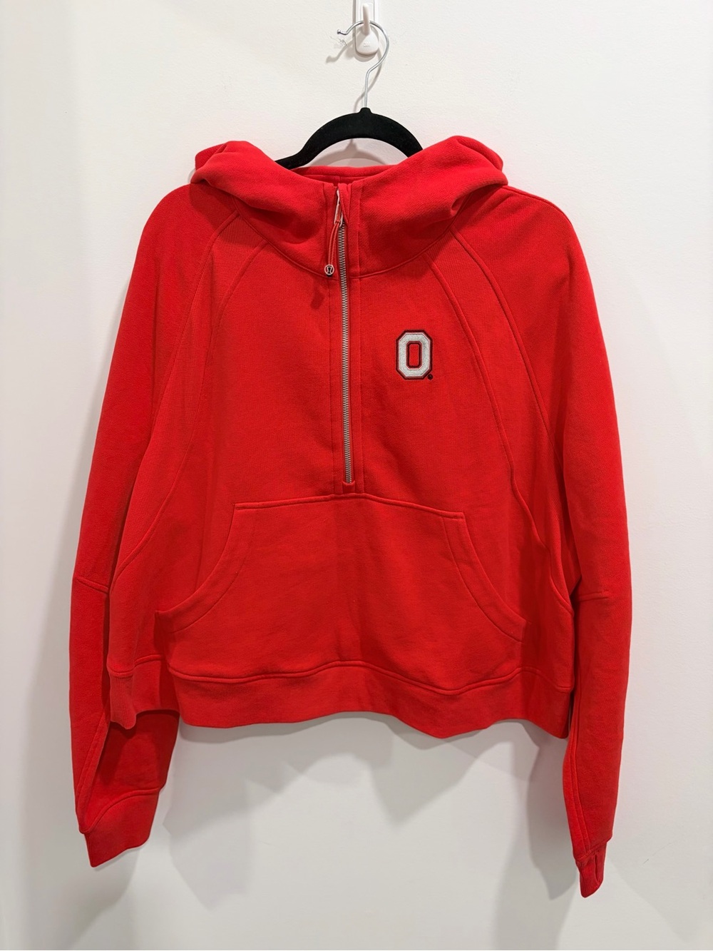 Lululemon Ohio State Scuba Half-Zip Hoodie in Red - Size XL/XXL NWT